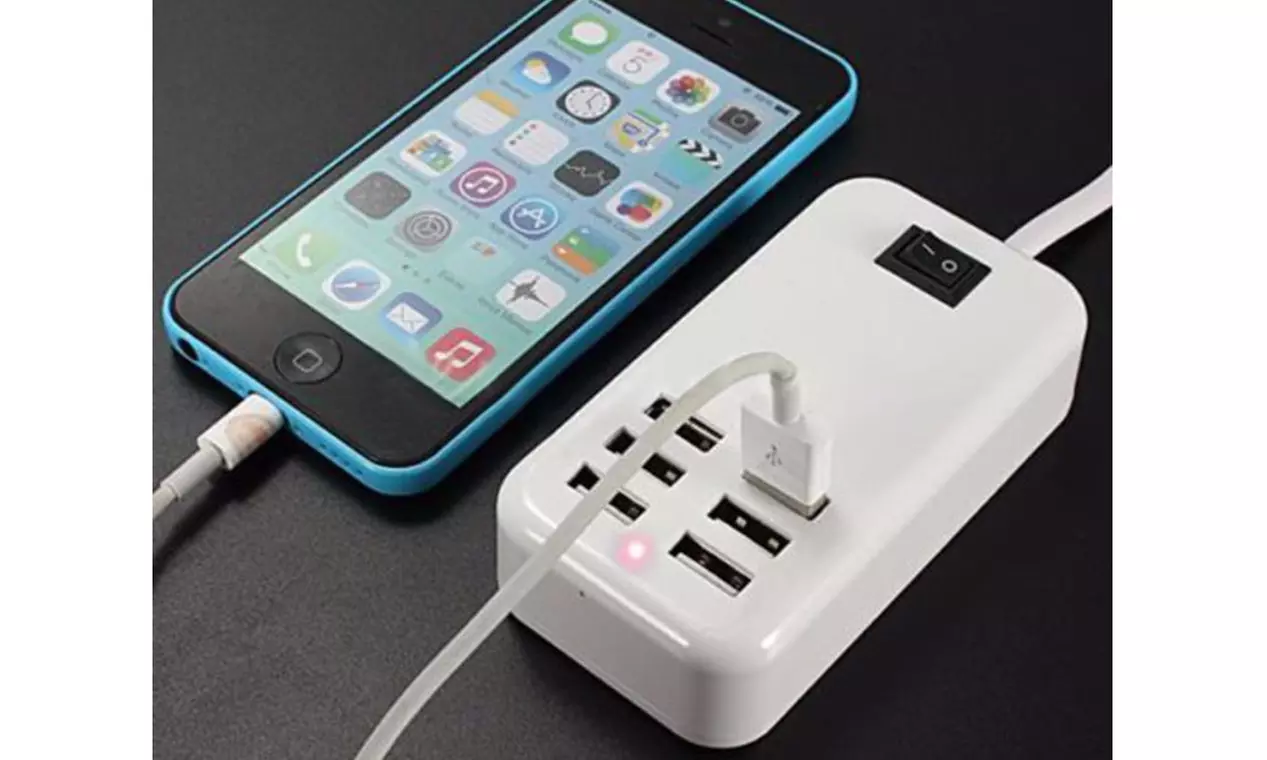6-Port USB Charging Station