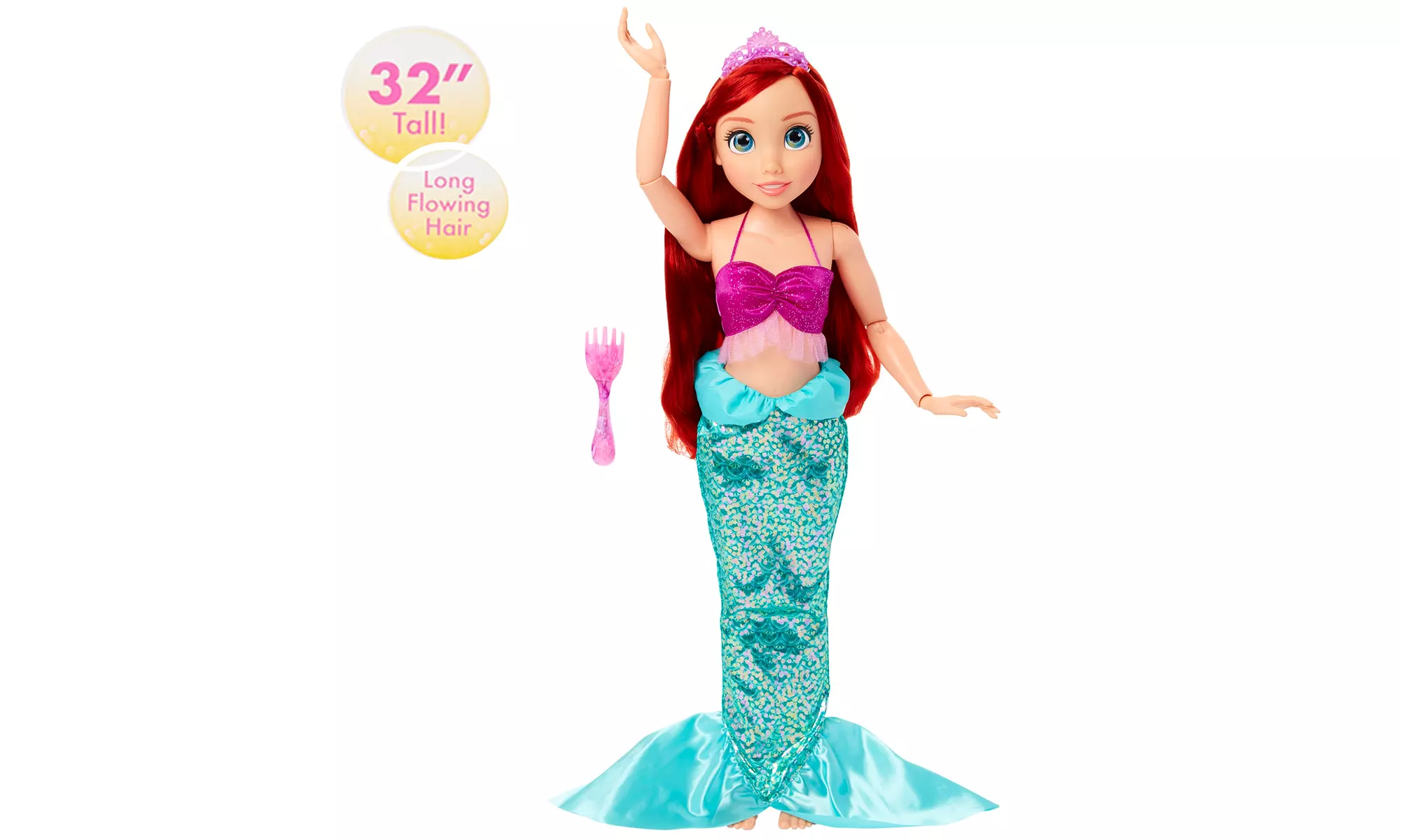 Disney Princess Ariel Doll My Size 32" Tall Playdate Doll with Long Flowing Hair - Primary Image