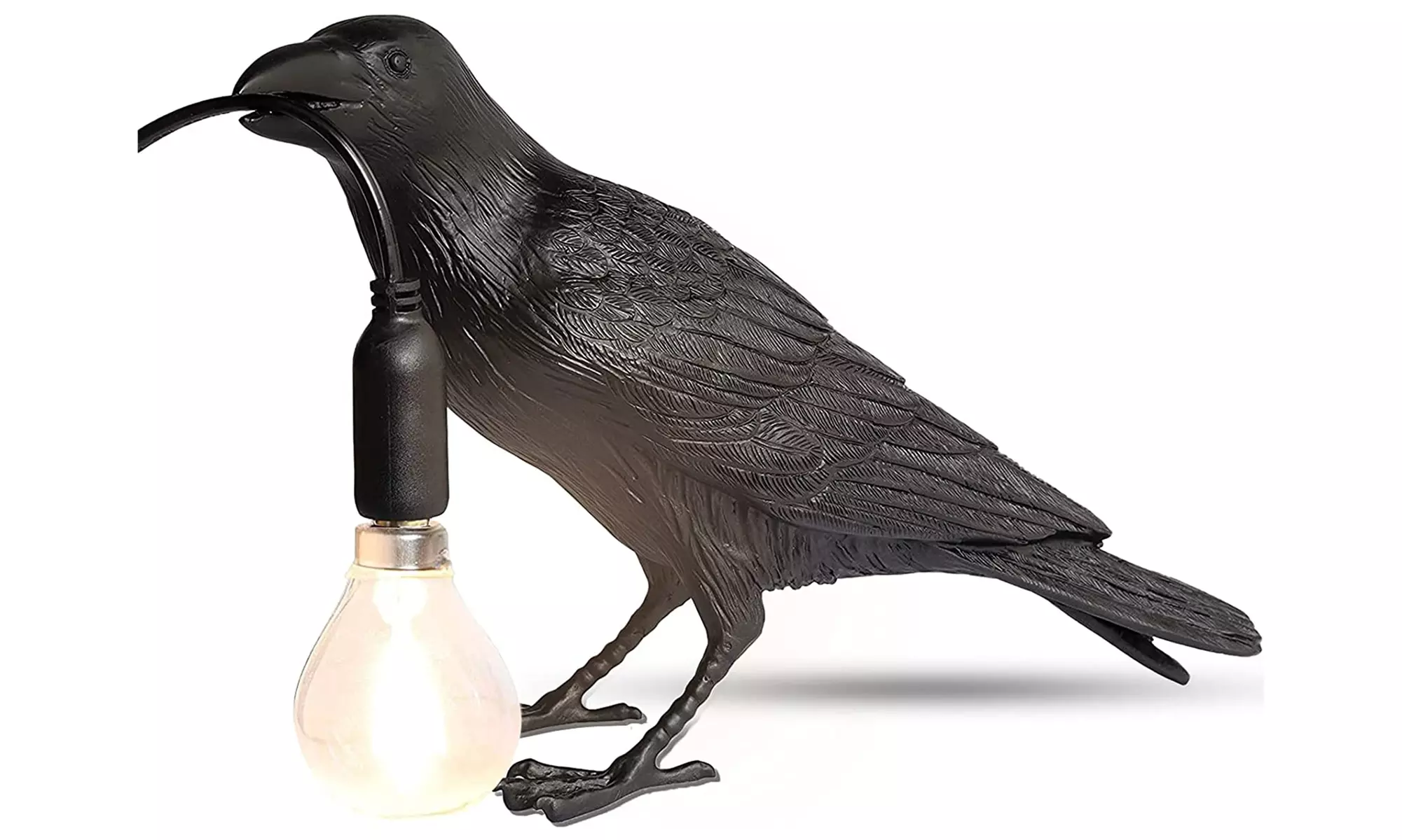 Raven Table Lamp Crow Desk Lamp Raven Halloween Lights for Halloween Decor