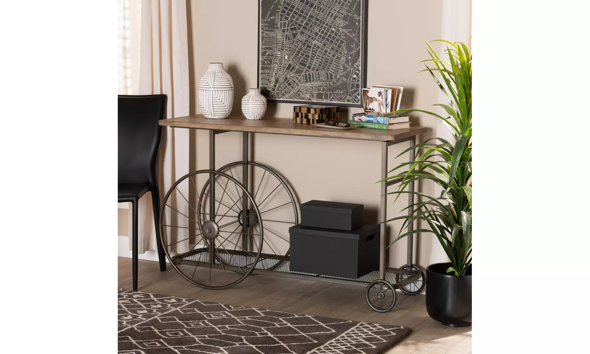 Terence Vintage Industrial Console Tables - Second Medium