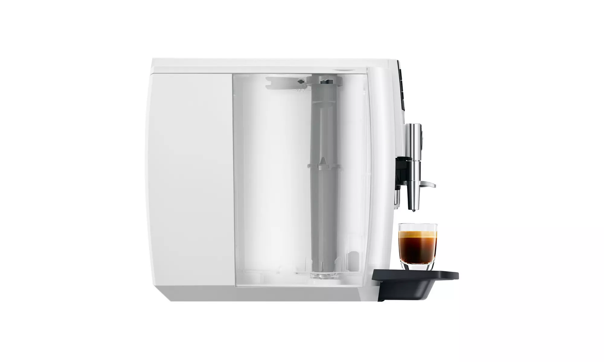 Jura E6 Automatic Coffee Center (Piano White, Refurbished) - Second Medium