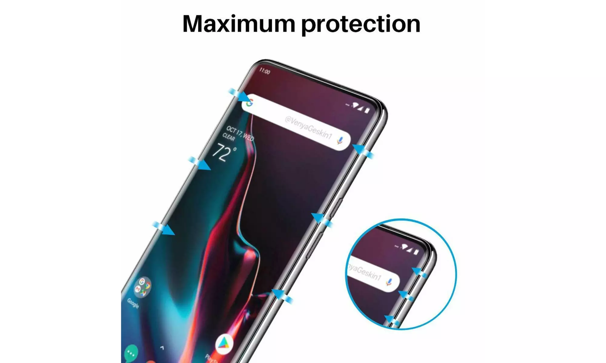 Military Grade Self Healing Soft HydroGel Screen Protector - Primary Image