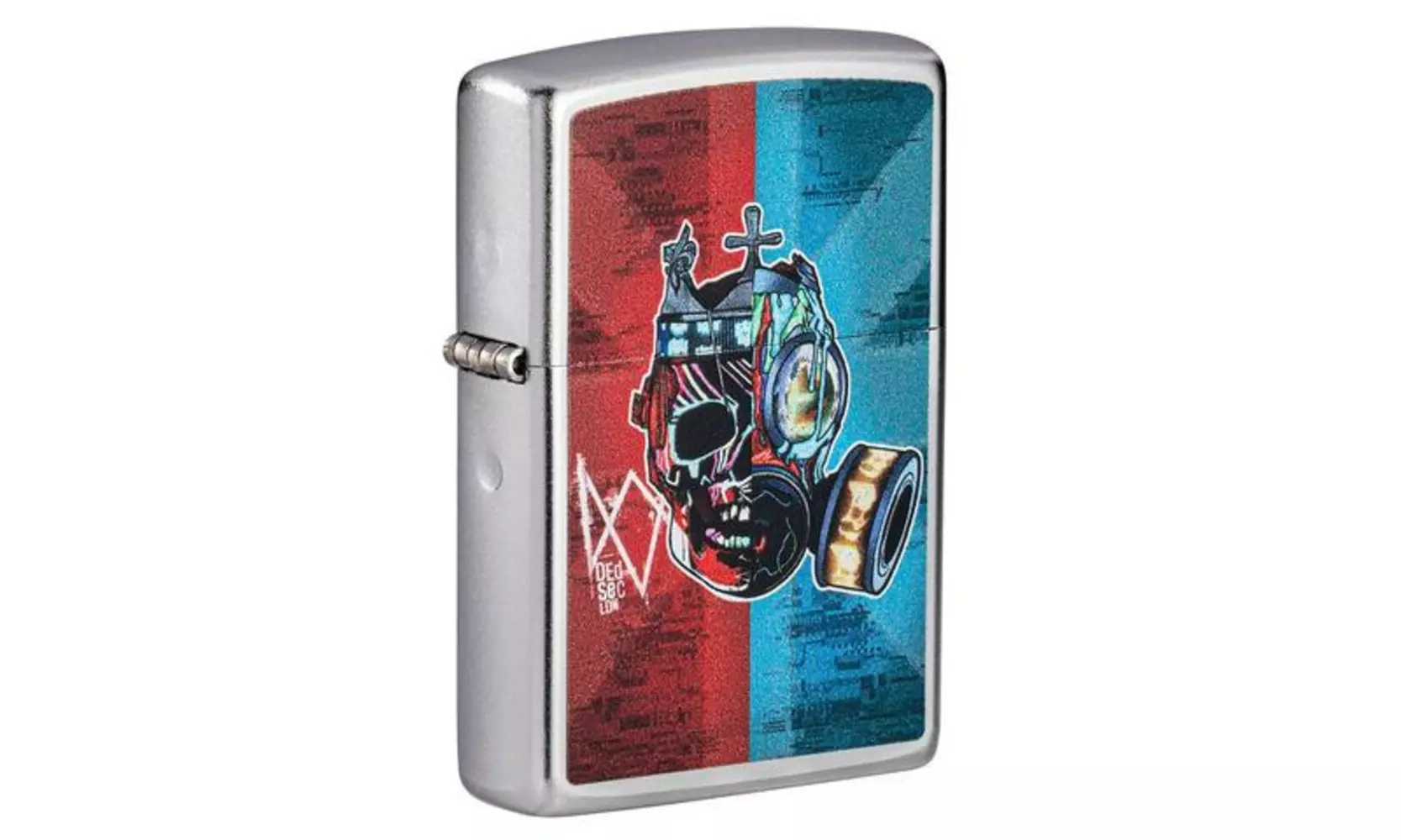 Zippo Watch Dogs Legion Gaming, Satin Chrome Finish, Windproof Lighter #49242 - Primary Image
