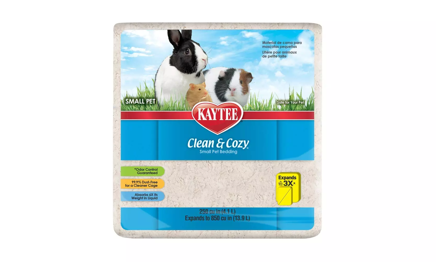 Kaytee Clean & Cozy White Small Animal Bedding - White/12.3 L - Primary Image