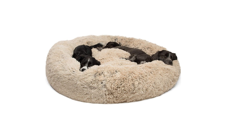 vegan fur dog bed