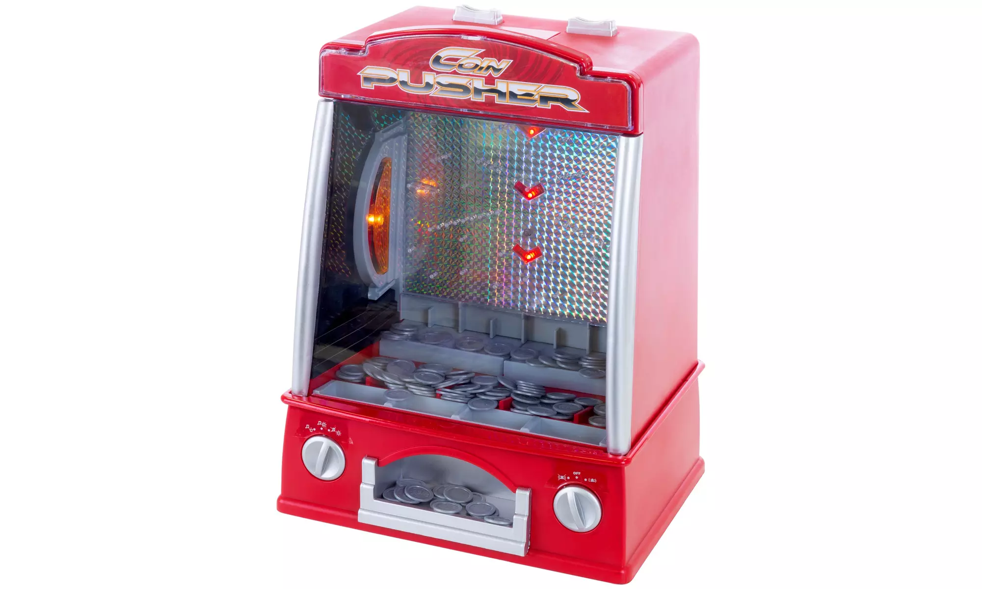 Hey! Play! Coin Pusher Miniature Arcade Game - Primary Image