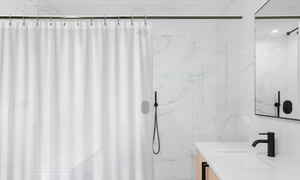 LiBa Bathroom Shower Liner - Waterproof PEVA Curtain with Rust Proof Grommets