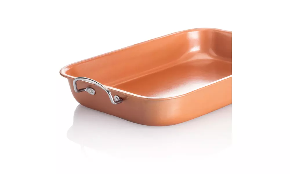 Copper Roaster Pan with Removable Rack - Second Medium