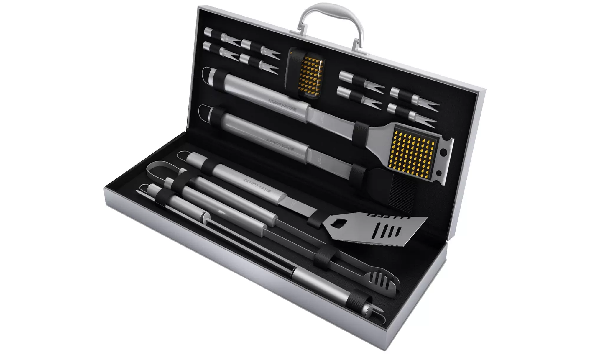 Home-Complete BBQ Grill Tool Set with Aluminum Case - Primary Image
