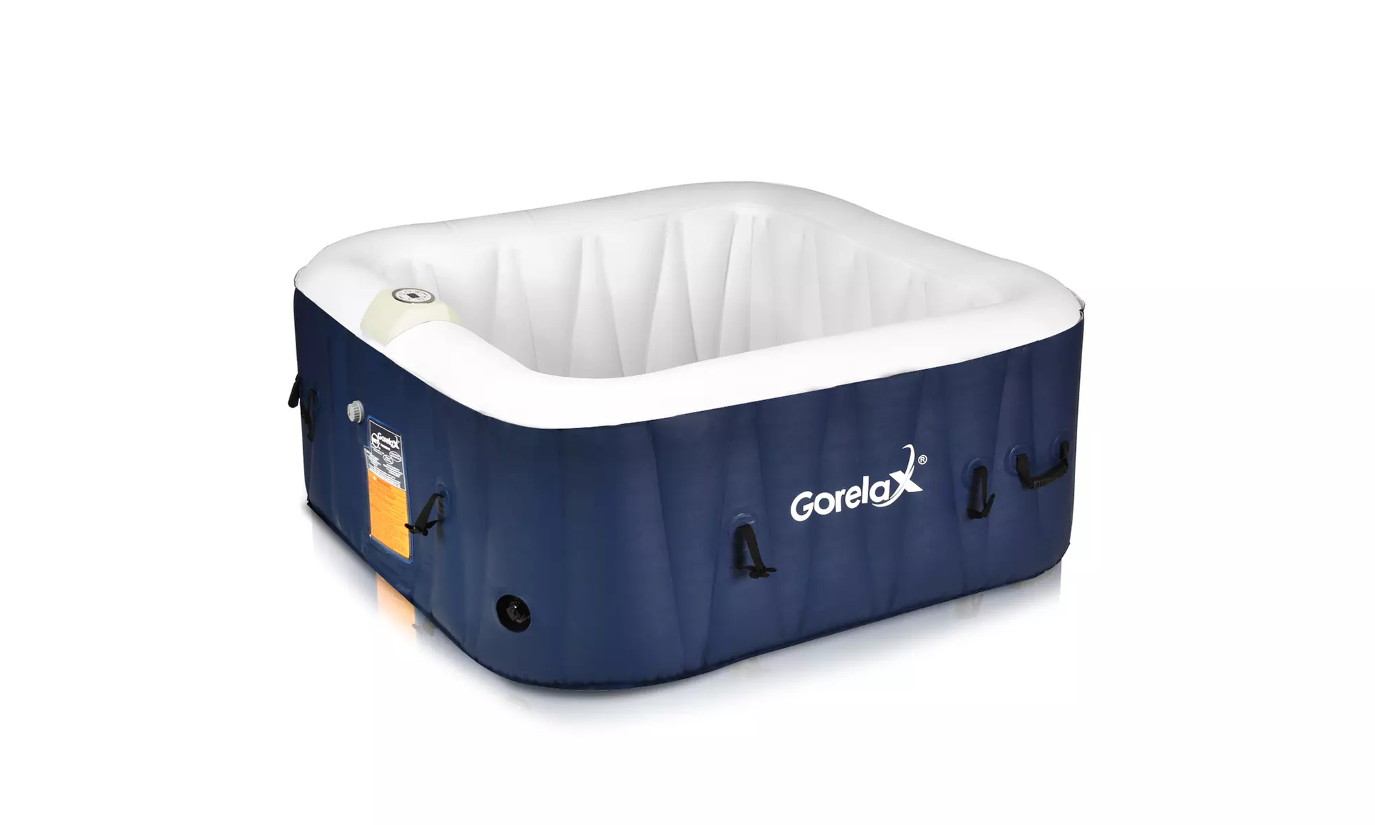 4-Person Inflatable Hot Tub Portable Outdoor Spa Bubble Jet Leisure Massage Spa - Primary Image