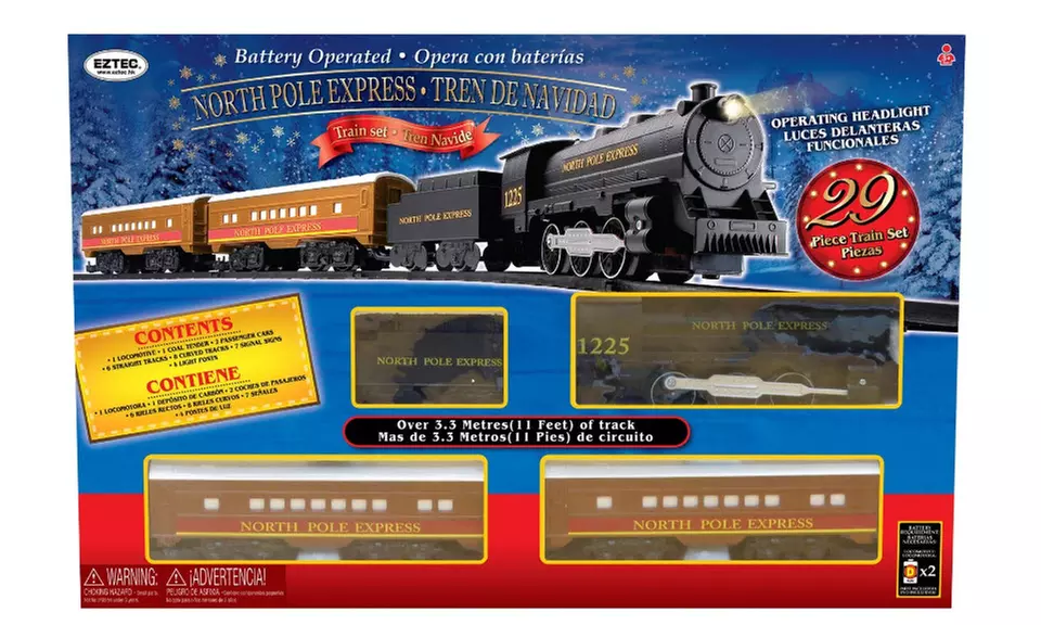 North Pole Christmas Holiday Express Train 29 Piece Set - Primary Image