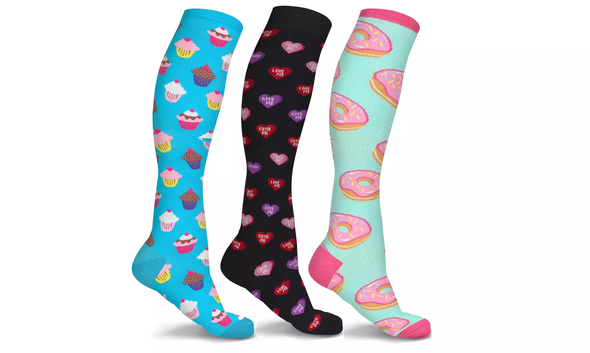 Fun and Expressive Compression Socks (3 Pairs)