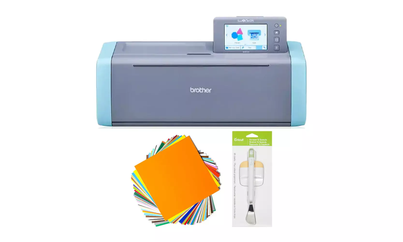 Brother SDX125E ScanNCut DX Electronic Cutting Machine with Vinyl Sheets Bundle - Primary Image