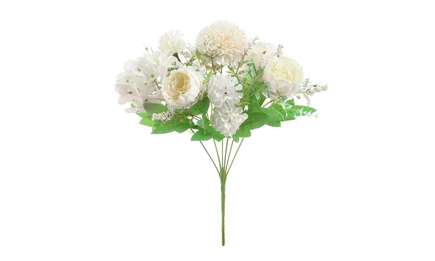 Artificial Silk Peony Fake Flowers Bunch Bouquet Home Wedding Party Decor