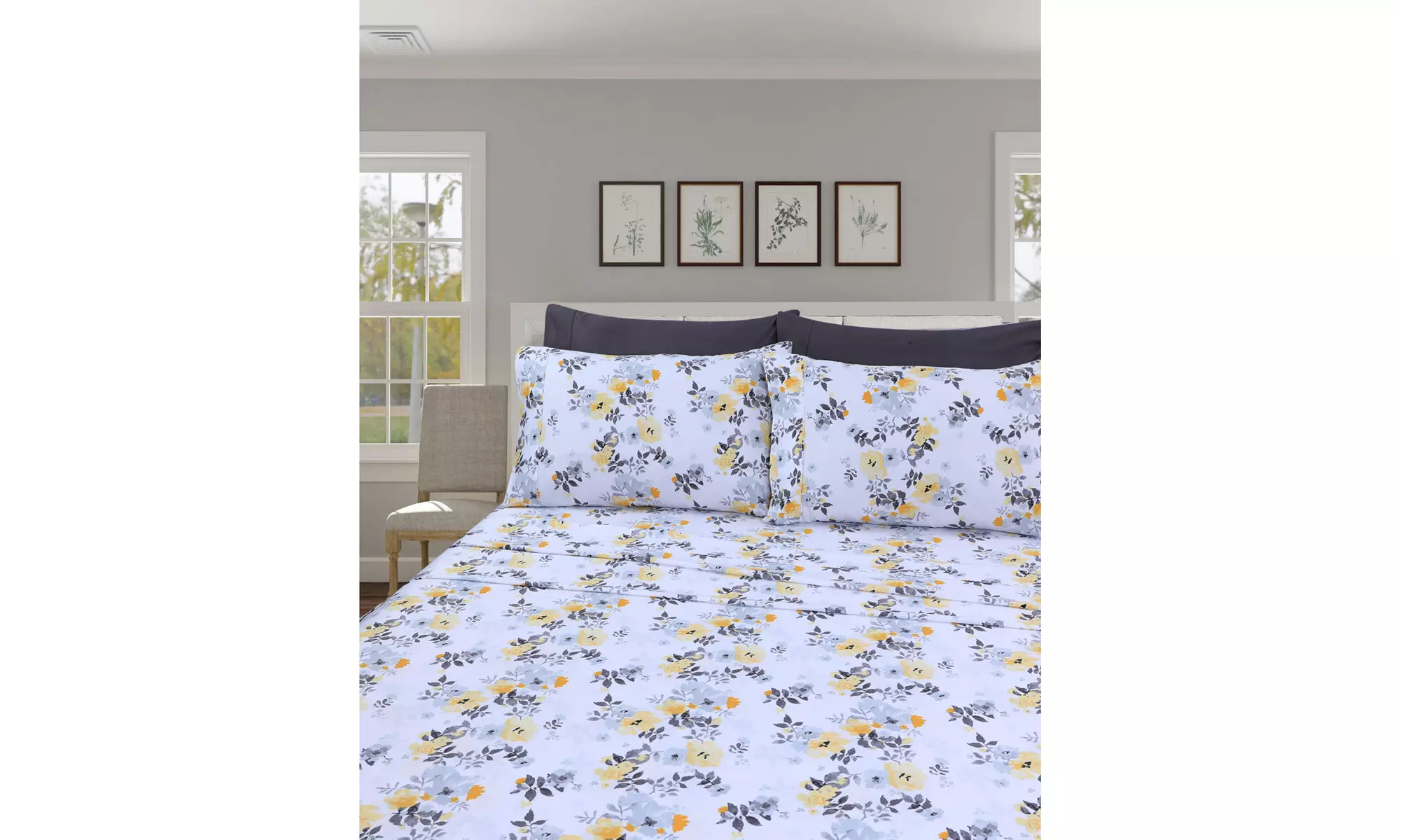 Beverly Hills 400 Thread Count Egyptian Cotton Sheets Set with BONUS Pillowcases - Primary Image