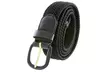 AFONiE Braided Elastic Stretch Belt Leather Covered Buckle - Second Medium