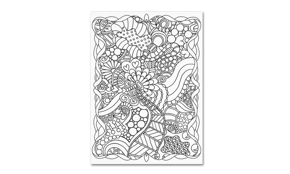 Kathy G. Ahrens 'Mixed Coloring Book 63' Canvas Art - Primary Image