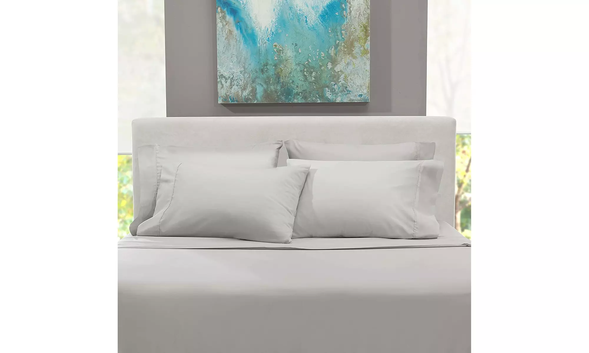 Hearth & Harbor Extra Deep Pocket Sheet Set - Microfiber Bed Sheets - 24" Depth