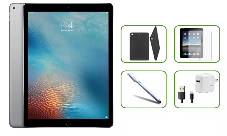 Apple iPad Pro 12.9" WiFi Only (Mid 2015) Tablet Bundle Refurbished (B Grade) - Primary Image