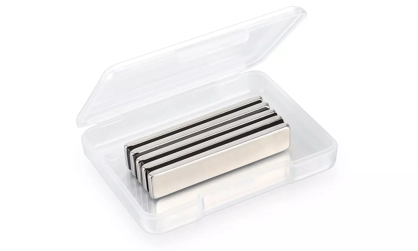 Pack of 5 Powerful Rare Earth Magnets for Fridge, Garage, Kitchen, Craft, Office - Second Medium
