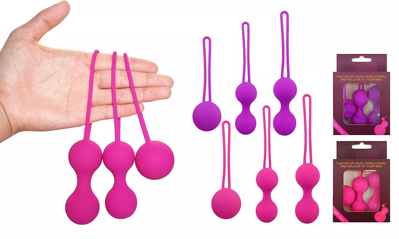 3Pcs/set Silicone Kegal Exercise Balls Tightening Vaginal Muscle Control