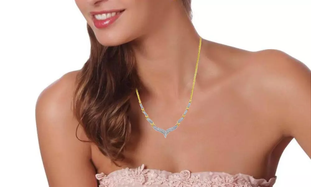 1/2 Cttw Diamond Nacklace in Sterling Silver by Brilliant Diamond