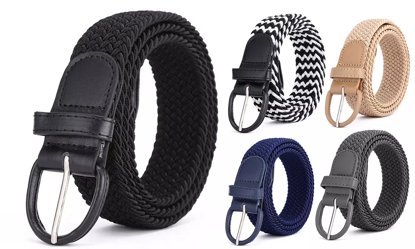 Women's Elastic Braided Woven Belt