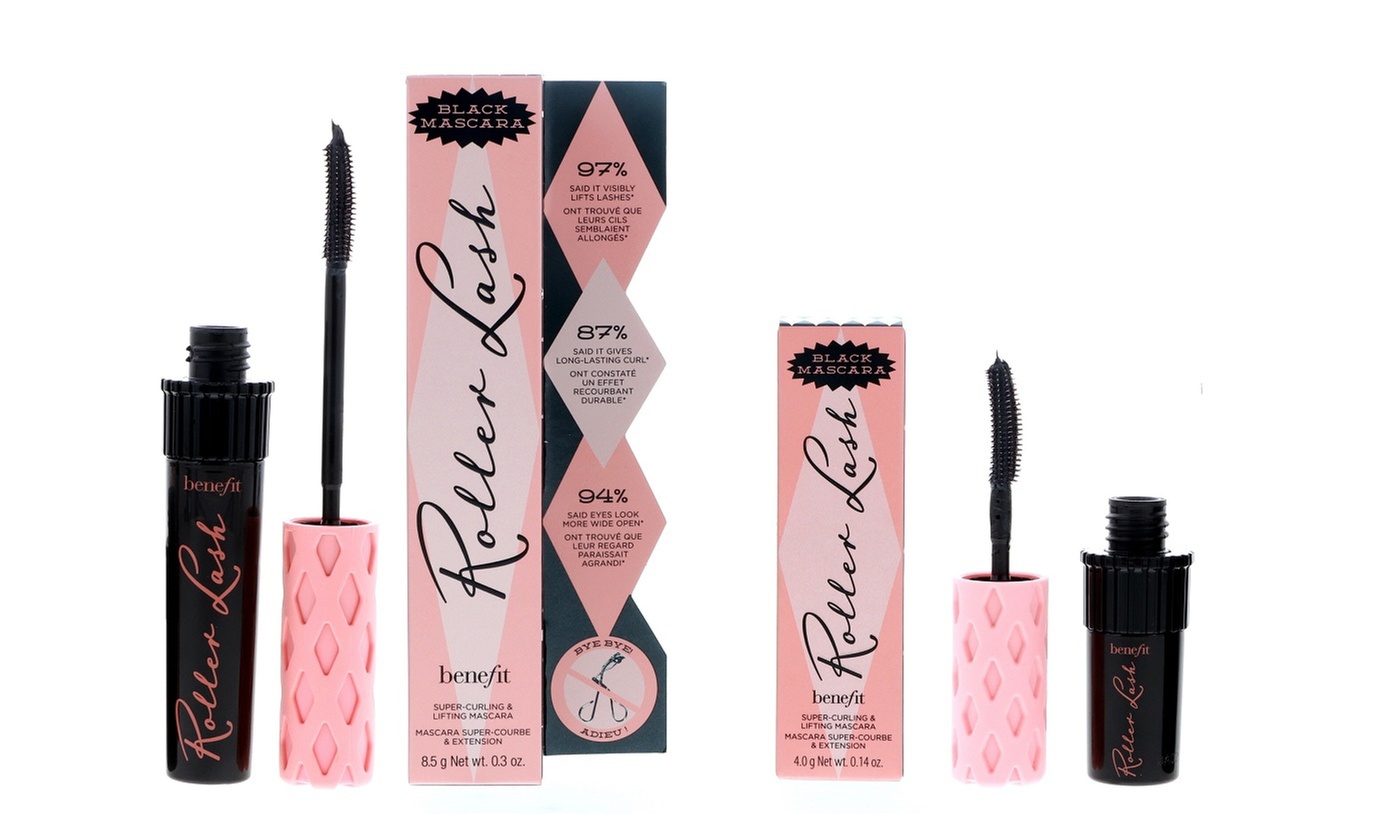 Benefit Roller Lash Mascara Full Size 0.3 oz  and Mini Size 0.14 oz, Set