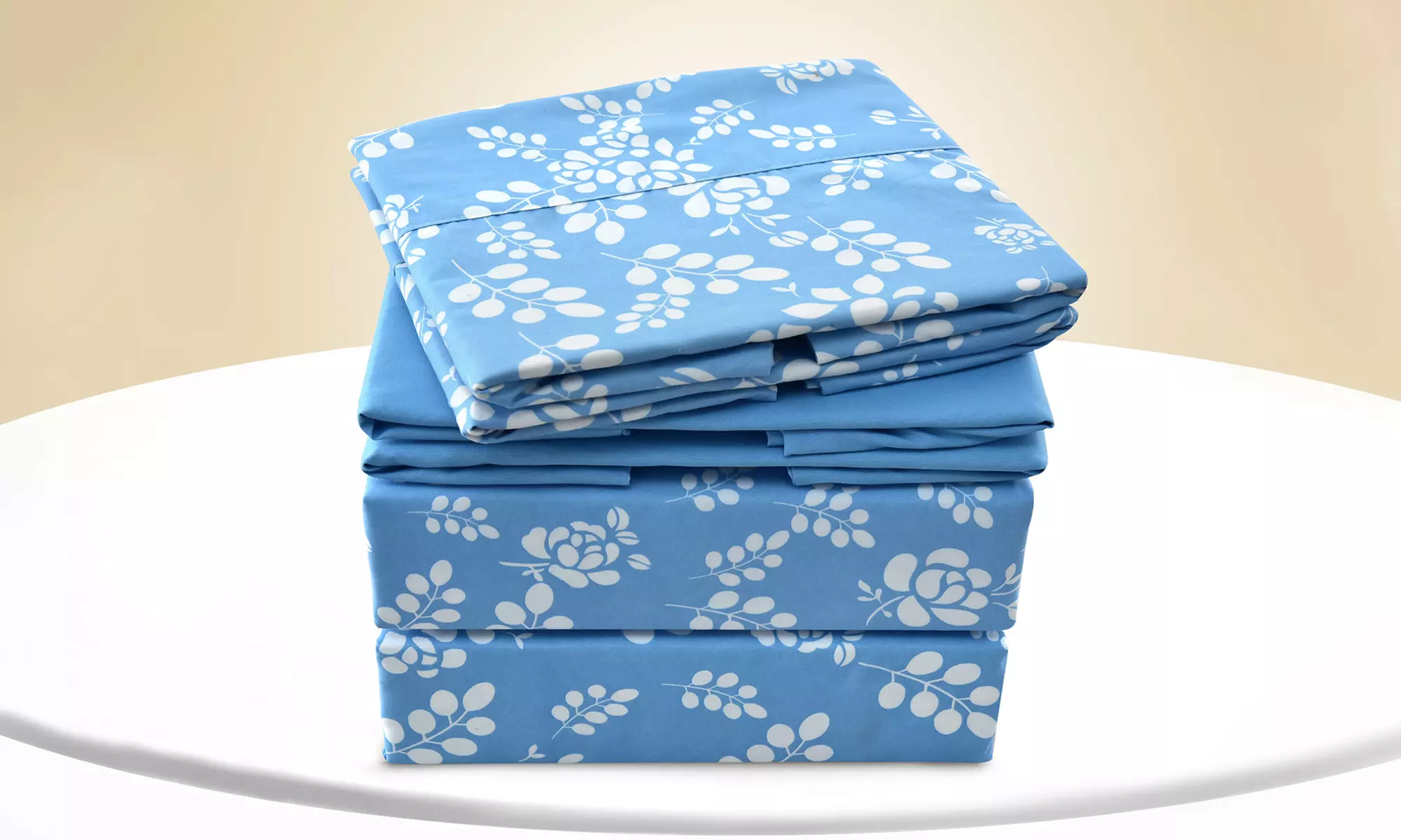 6 Piece Floral Sheet Set Premium Ultra Soft Microfiber Bedding by Lux Decor