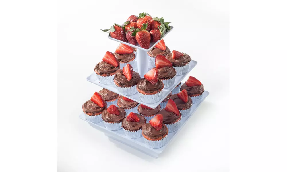 Chef Buddy 3 Tier Cupcake Dessert Stand Tray - 10 Different Options - Primary Image