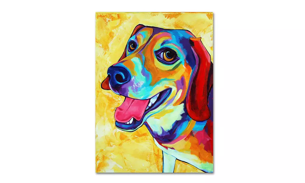 Corina St. Martin 'Beagle Dog Lucy Lu' Canvas Art - Primary Image