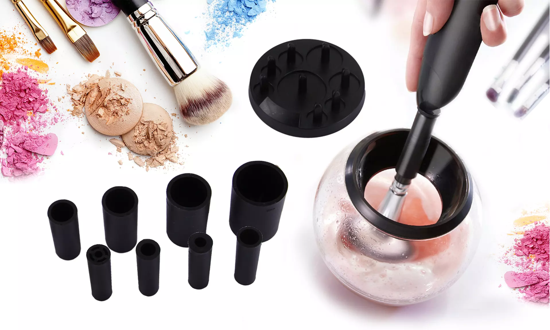 Automatic Makeup Brush Cleaner & Dryer Set - Primary Image