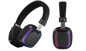 RevJams Disco LED On-the-Ear Bluetooth Headphones 