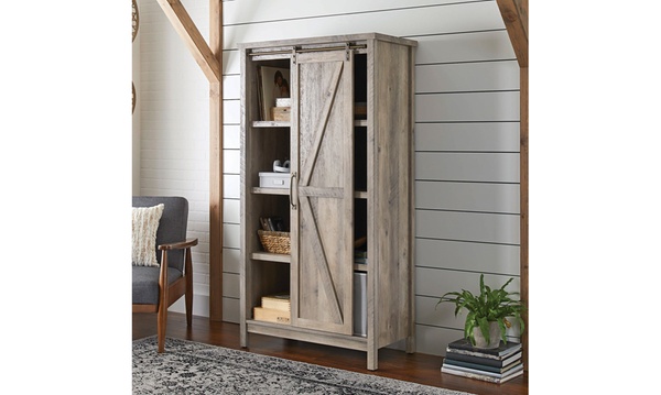 Better homes & gardens 66 inch modern farmhouse deals bookcase storage cabinet