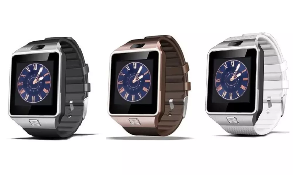 Smartwatch With Bluetooth and Camera for Samsung iPhone and Android - Primary Image