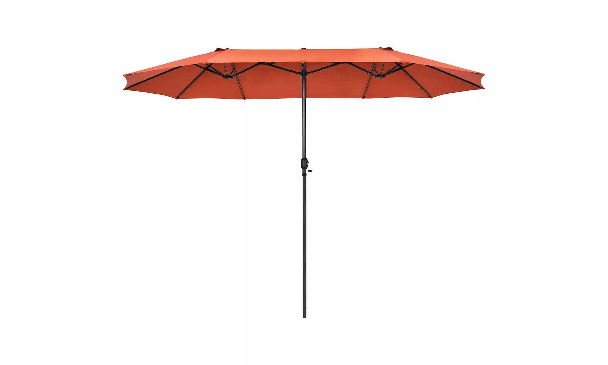 Costway 15FT Patio Double-Sided Umbrella Crank Outdoor Garden Market Sun Shade