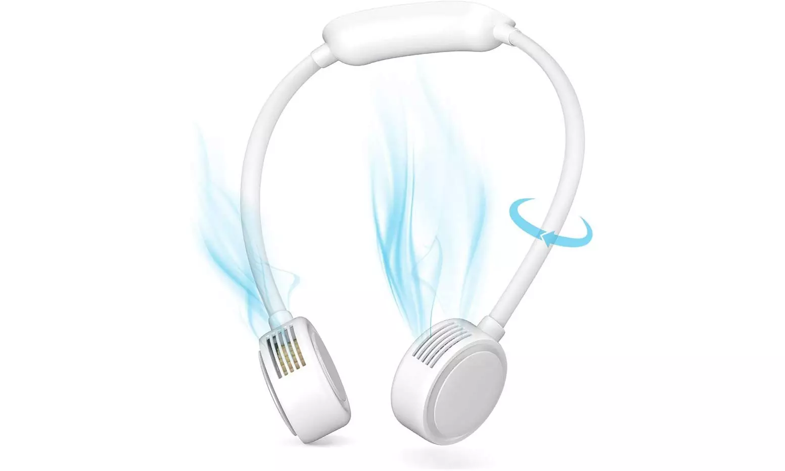 Portable Hanging Neck Fan USB Rechargeable 3 Speeds Hanging Neck Fans - Primary Image