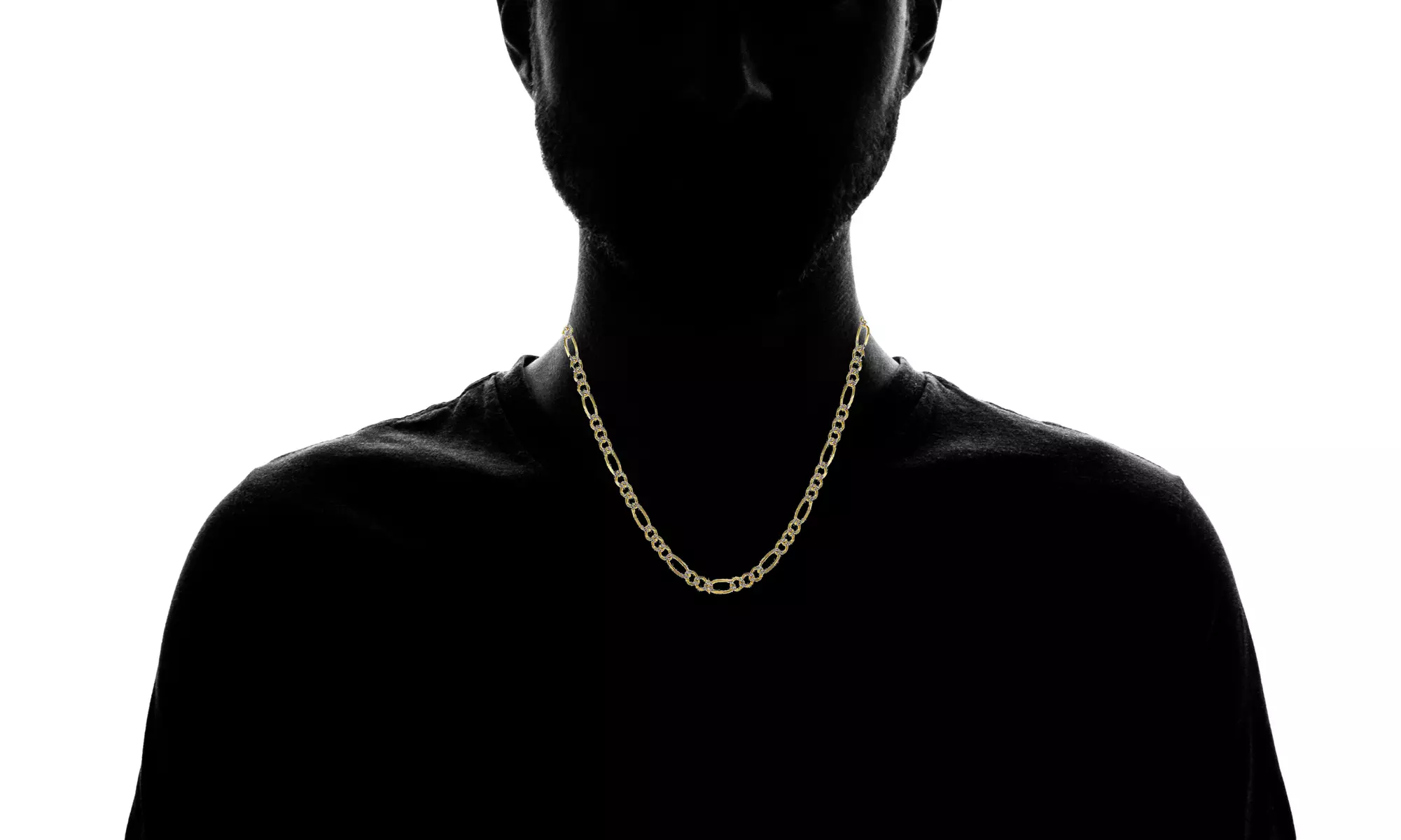 10K Gold Hollow Figaro Chain - Second Medium