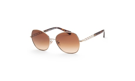 UPC 725125125390 product image for Coach Women's HC7112-900574-56 Fashion 56mm Light Gold Sunglasses in Silver Smal | upcitemdb.com