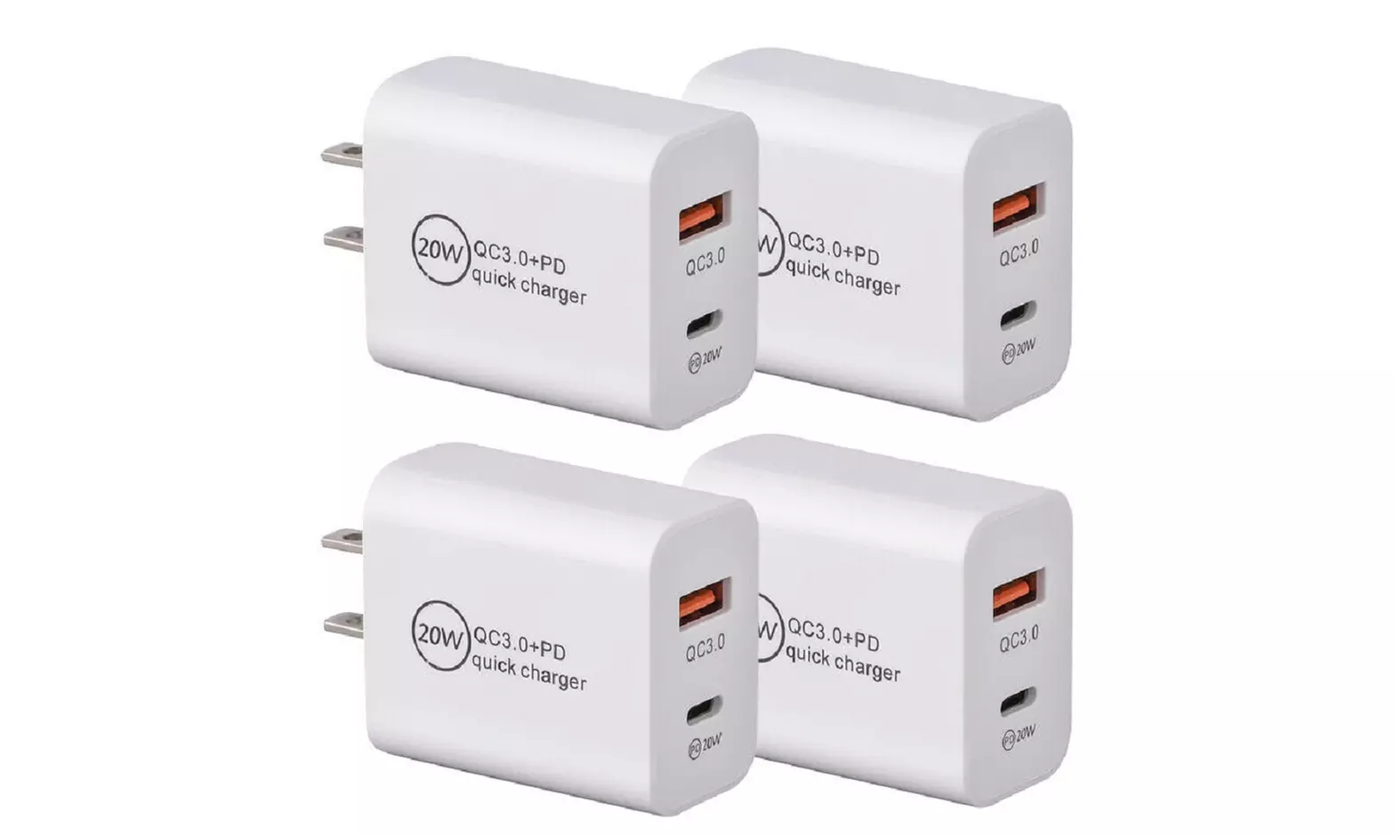 Fast Charger 20W USB-C Power Adapter Wall Charger For iPhone 15 Pro Max/ Samsung