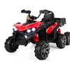 Costway 12V Kids Ride On ATV 6-Wheeler Electric Quad Car w/ 4WD & Trunk ...