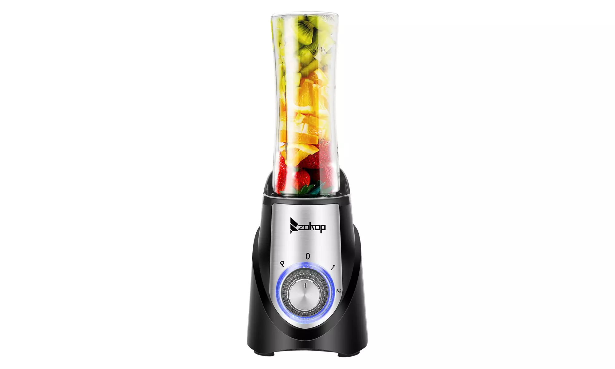 120V 350W 6000ml Plastic Three-speed Mechanical Personal Size Blenders Black - Primary Image