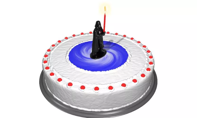 Star Wars Birthday Cake Candle Darth Vader candle - Second Medium