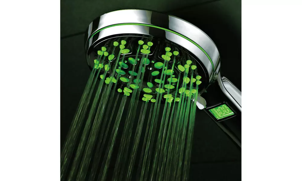HotelSpa Auto Color-Changing 7 Setting Disco LED Hand Shower - Second Medium