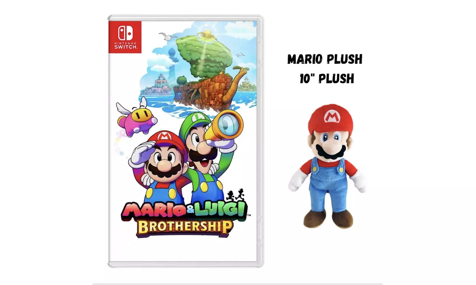 Nintendo Switch Game of Choice with Plush - Mario Brothership or Donkey Kong