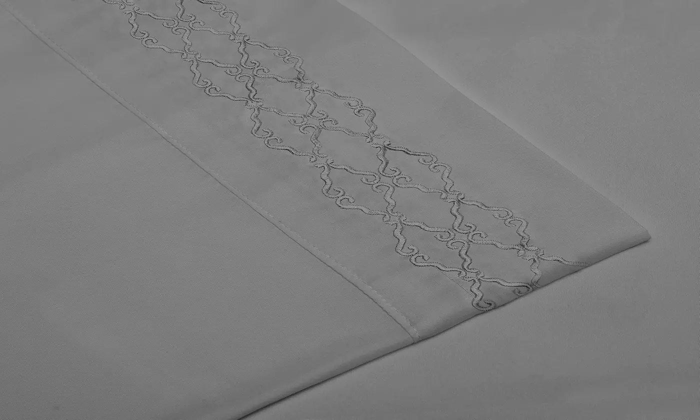 Home Sweet Home Extra Soft Deep Pocket Embroidered Sheet Set