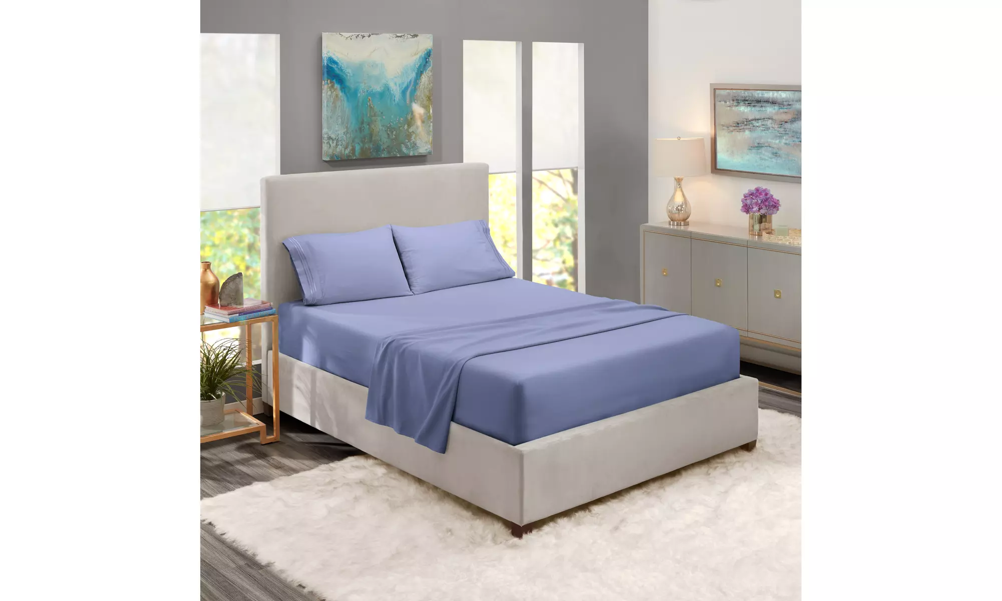 Nestl Premium Deep Pocket Extra Soft 1800 Microfiber Bed Sheet Set