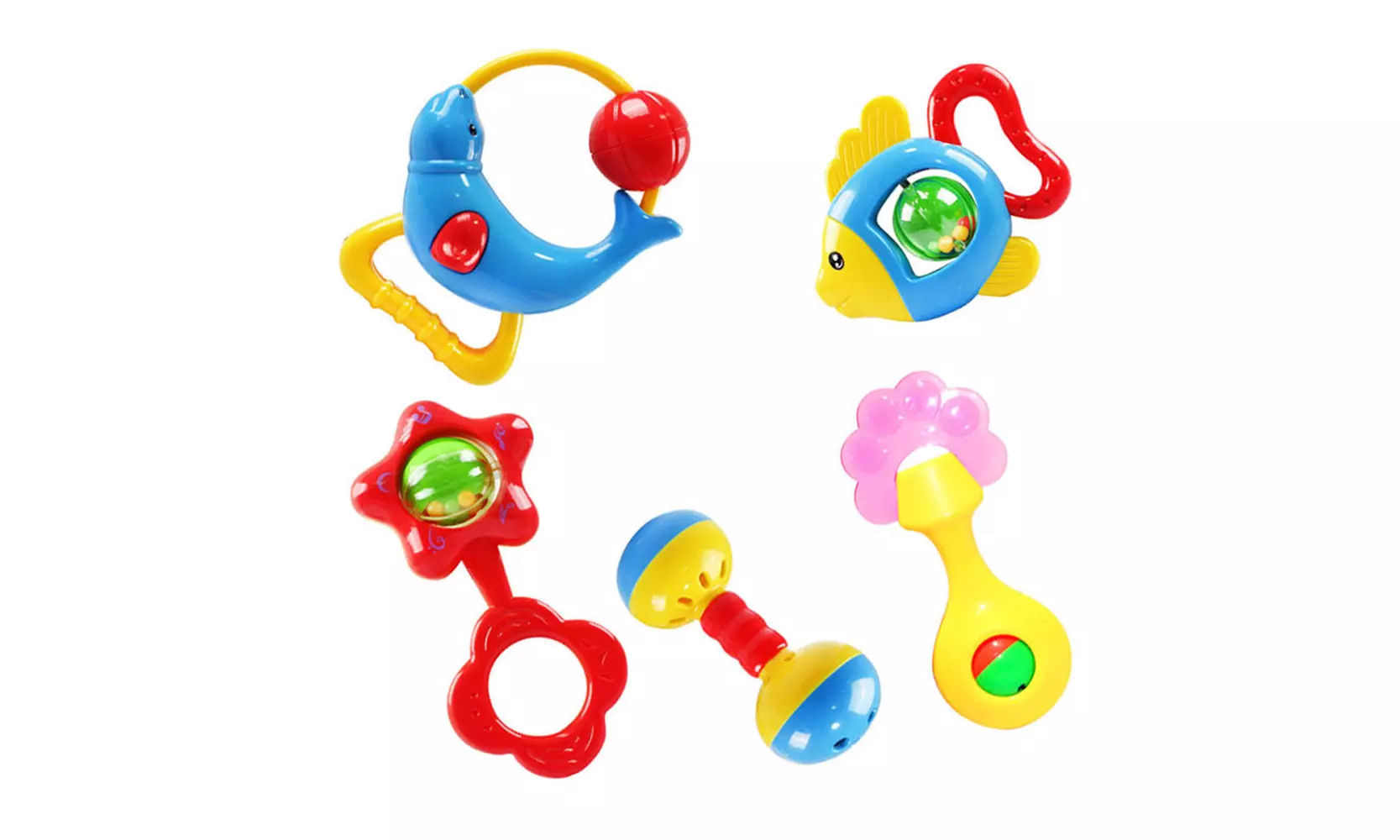 Animal Handbells Developmental Toy Bells Kids Baby Rattle Lovely - Primary Image