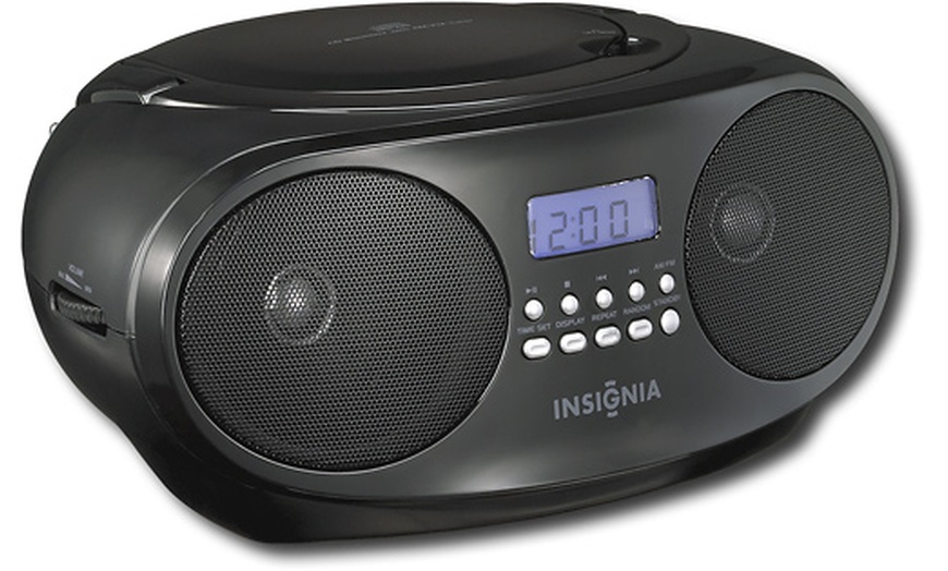 Insignia Ns B4111 Cd Boombox With Amfm Tuner Black Refurbished Groupon 3288