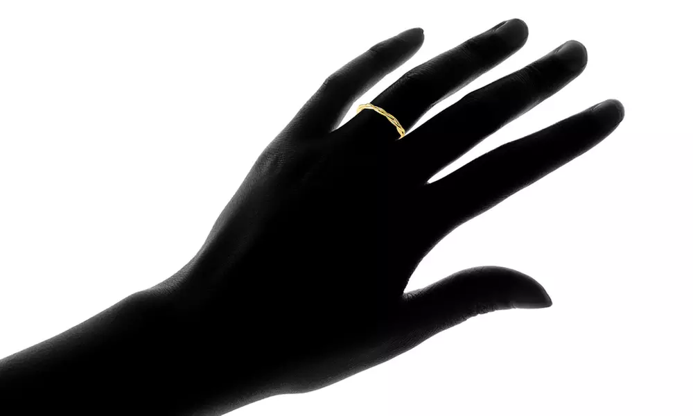 18K Yellow Gold Plated Delicate Twig Ring By Sevil